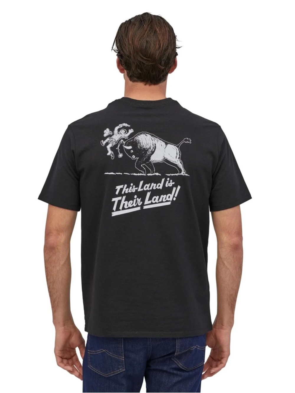 Patagonia Men's Their Land Responsibili-T-Shirt Black Size Small